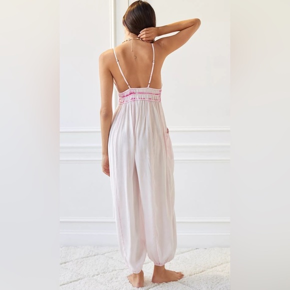 Urban Outfitters Out From Under Holden Cargo Romper Pink Wash XS - Picture 4 of 9